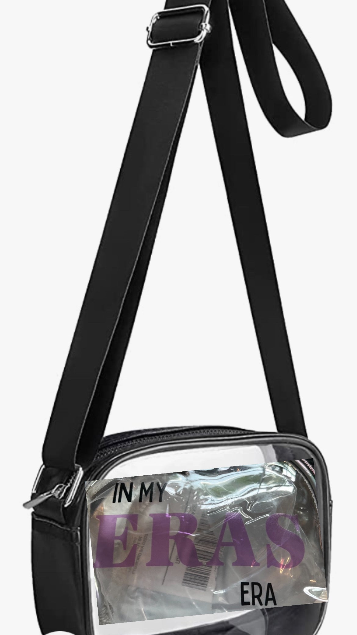 Clear crossbody concert bag