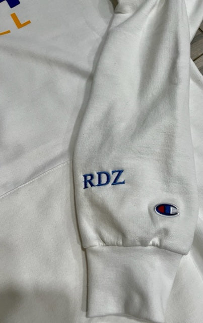 Hofstra Champion Hoodie choice of White or Heathered Royal